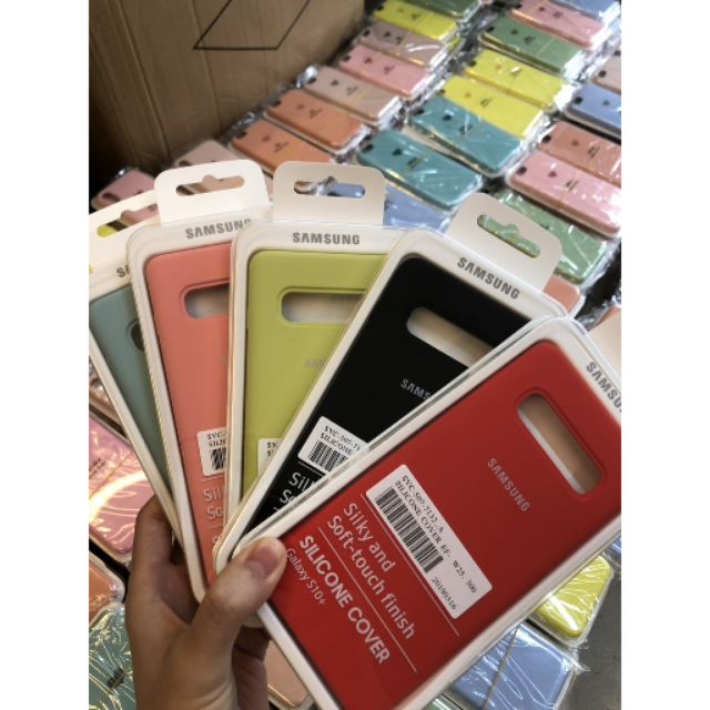 Ốp lưng chống bẩn silicon cover cho Galaxy S10+/ S10 Plus - Nhiều màu