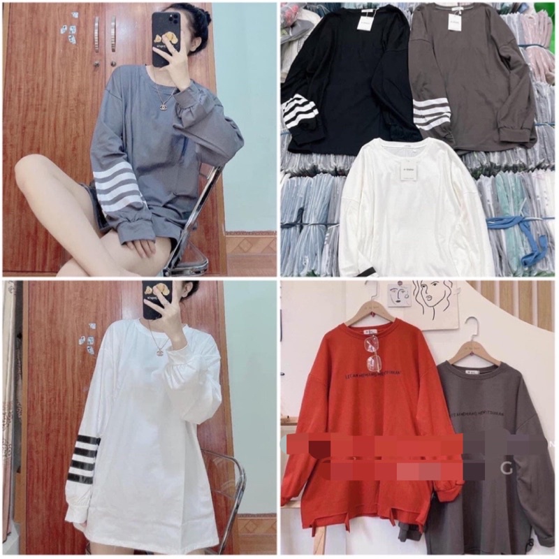 [Xả Kho 08]Áo Thun Keep Tay Dài Unisex❤Sweater Phông Dáng Suông Basic Kiểu Dáng Ulzzang Nam Nữ