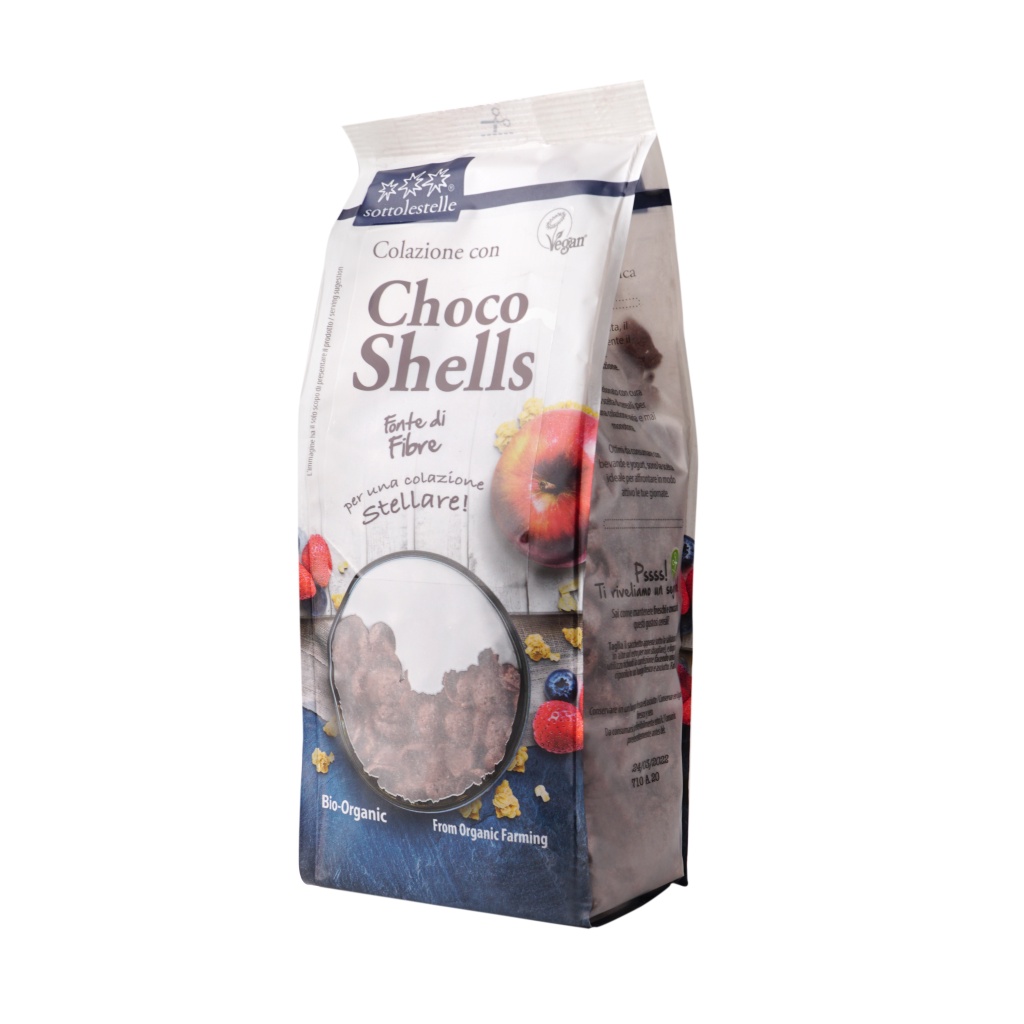 Ngũ cốc socola dạng viên, dạng mảnh, bắp ngô socola cho bé Sottolestelle 300g dùng ăn sáng, giảm cân, ăn kiêng