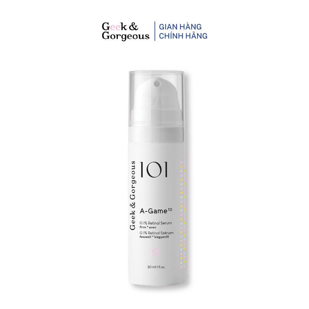 Tinh Chất Chống Lão Hóa Tái Tạo Da Geek&Gorgeous A-Game 10 30ml