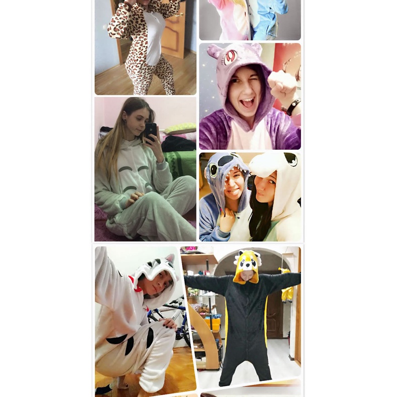 Bộ đồ ngủ liền thân hình khủng long/pikachu dễ thương