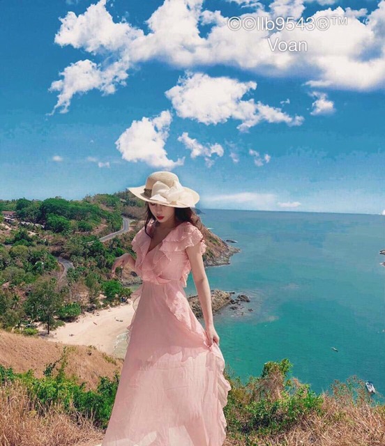 Maxi voan bèo tiểu thư