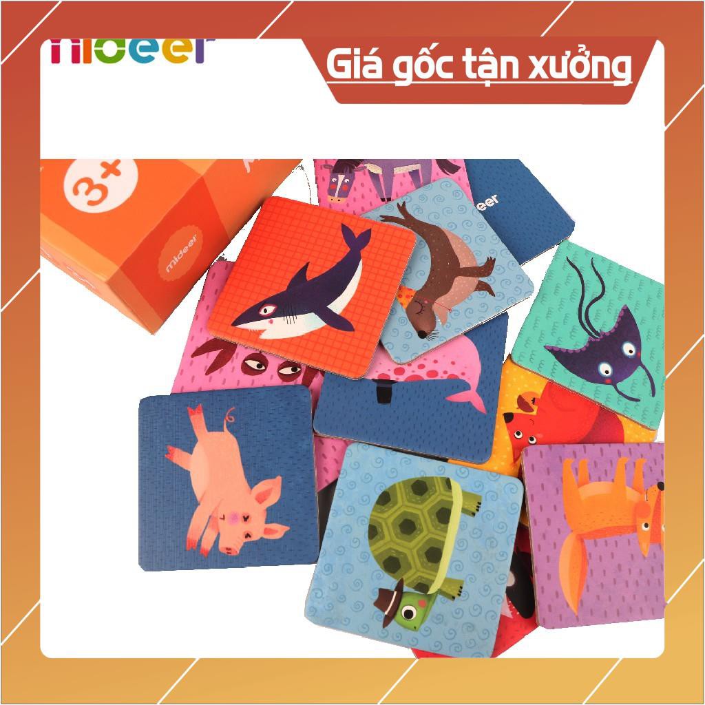 [Giá rẻ] Thẻ luyện trí nhớ Memory Game Animal chính hãng Mideer (36 thẻ hình)