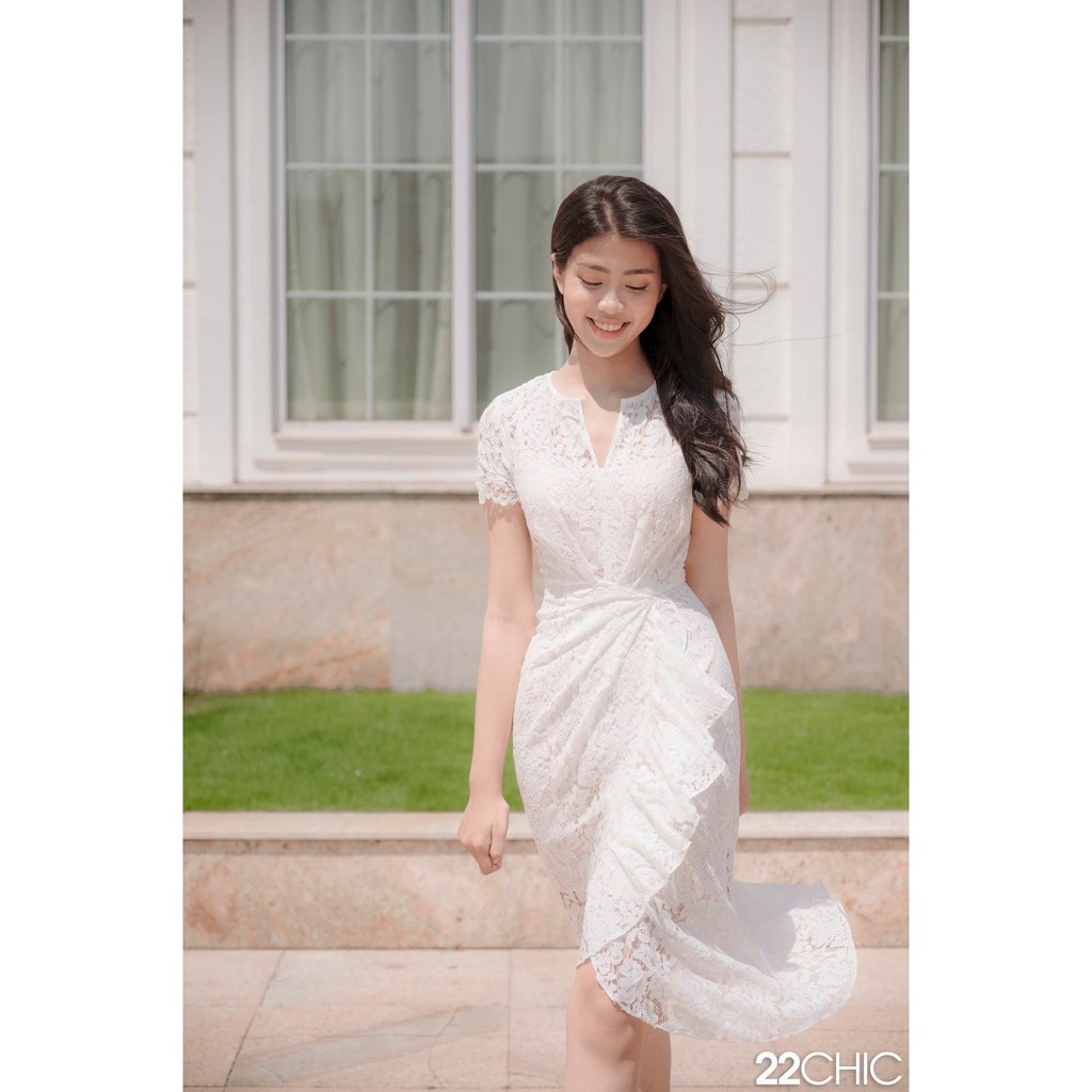 Váy ren trắng tôn dáng quyến rũ Sheery Dress