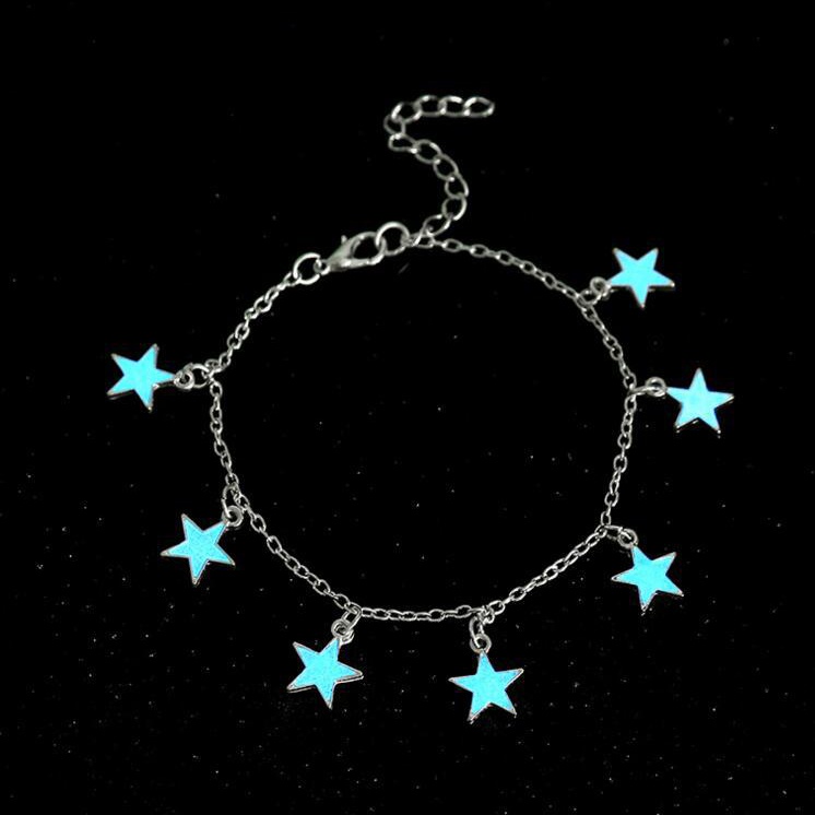 Vòng tay phối mặt hình học dạ quang nhiều kiểu dáng thời trang Hàn Quốc