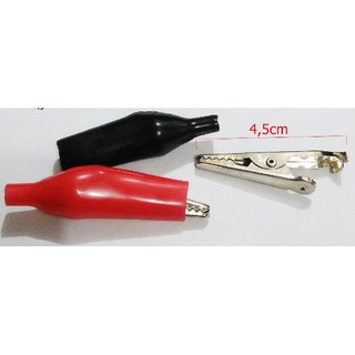 Combo 5 đôi kẹp cá sấu các cỡ từ 2.5-4.5cm (5 đỏ + 5 đen)