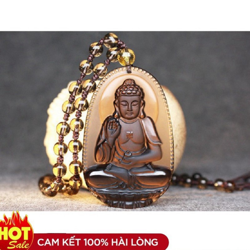 ((SIÊU ĐẸP )) Chuỗi hạt đeo cổ mặt Phật A Di Đà - Phật bản mệnh người tuổi Tuất, Hợi Hàng cao cấp
