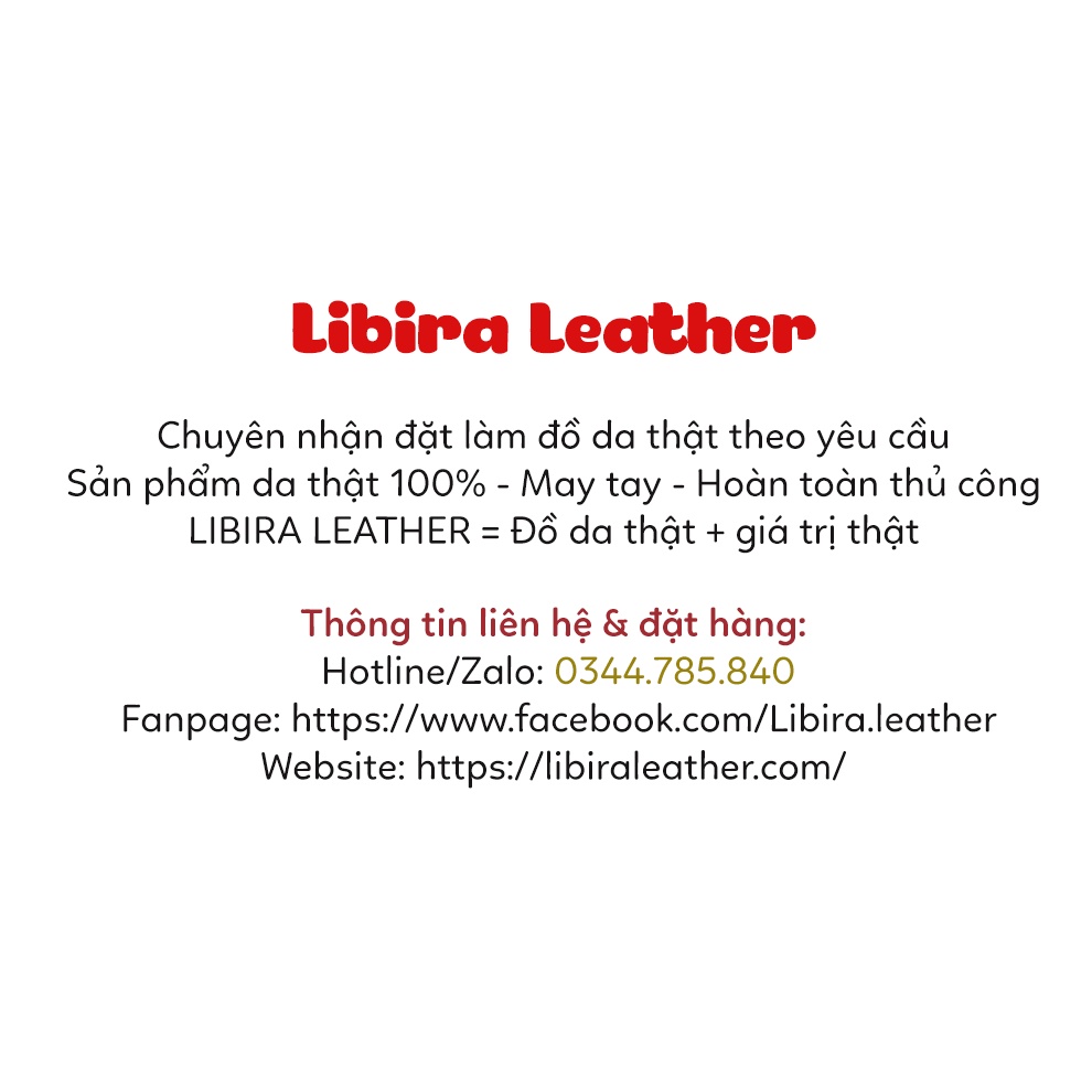 Dây Da Đồng Hồ Nam Làm Theo Yêu Cầu Handmade Libira Leather 16mm 17mm 18mm 19mm 20mm 21mm 22mm 23mm 24mm 25mm 26mm