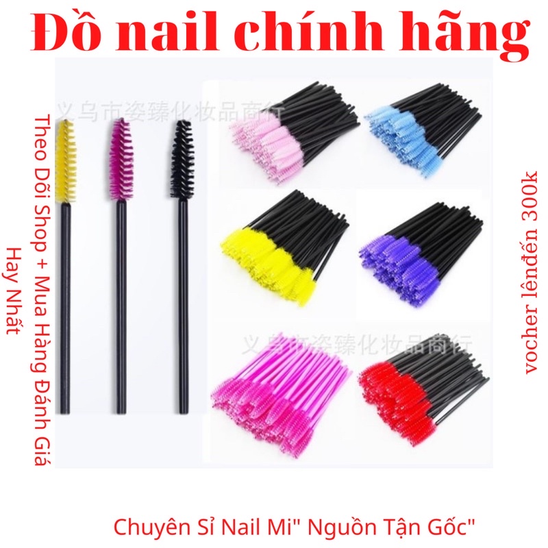 1 cây chổi định hình lông mi,chổi chải mi,mày,trang điểm_sỉ nail mi