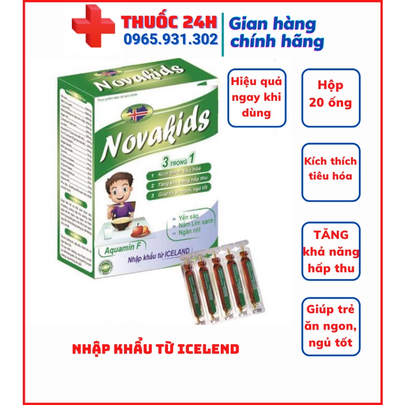 ✅ Siro ăn ngon NOVAKIDS, hỗ trợ kích thích tiêu hóa giúp ăn ngon ngủ tốt và tăng cường sức đề kháng cho bé