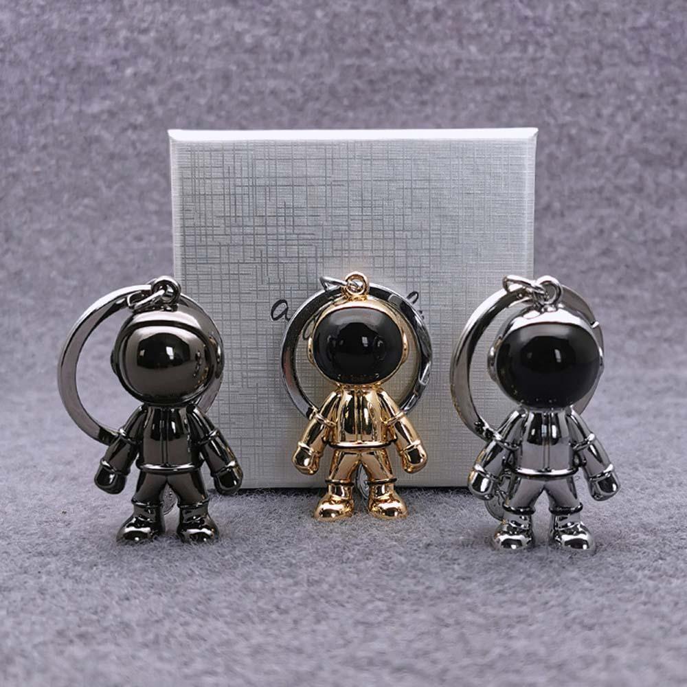 Móc Khóa Xe Hơi Hình Phi Hành Gia 3D REBUY1 Thời Trang Dành Cho Nam Nữ Giá Đỡ