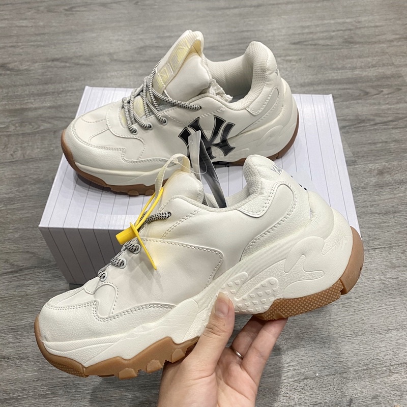 Giày Sneaker M.L.B NY đế nâu Giày thể thao nam nữ