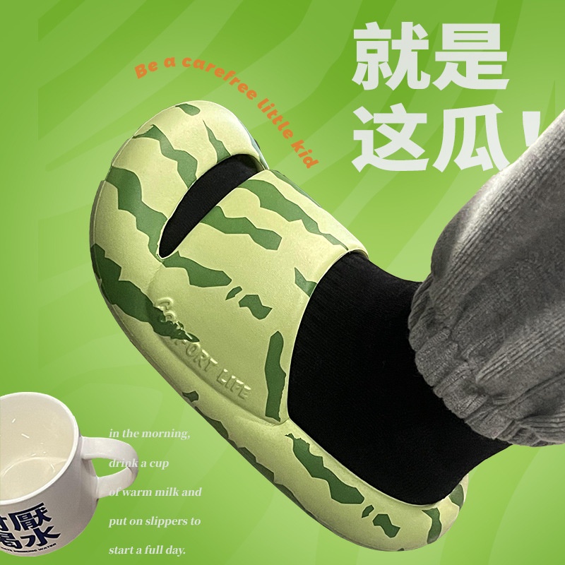 Dép Sandal Đi Trong Nhà/Ngoài Trời Họa Tiết Trái Dưa Hấu Chống Mài Mòn Cao Cấp Thời Trang Mùa Hè Cho Nữ