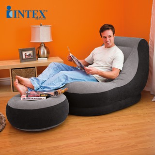 Ghế hơi intex kèm bơm điện 2 chiều