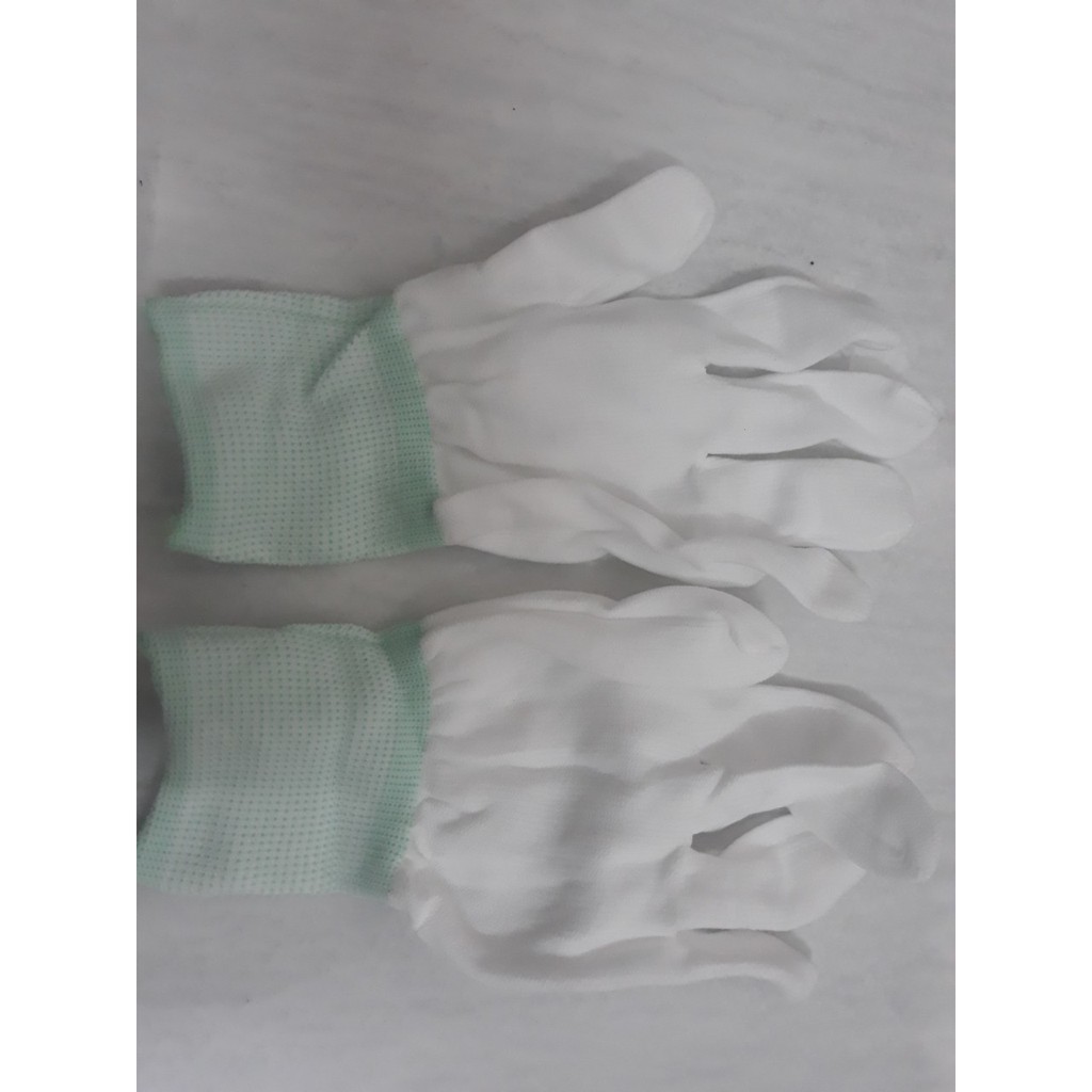 10 đôi Găng tay phòng sạch Polyester không phủ PU