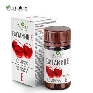 Vitamin E Đỏ Nga MIRROLLA Hàm Lượng 400mg Và 270mg Giúp Trống Lão Hóa, Làm Đẹp Da, Sáng Da, Giúp Da Căng Bóng