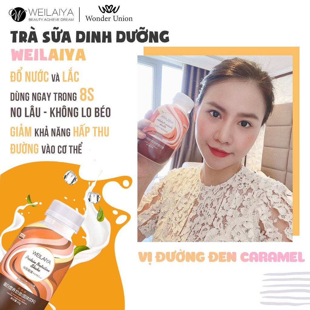 Trà Sữa Dinh Dưỡng Protein Weilaiya Nutrition Shake Nhanh No Không Lo Béo,Nhiều Chất Bổ Dưỡng Cùng Nhiều Vị Thơm Ngon