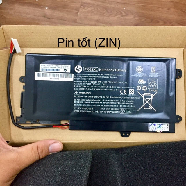 Pin Laptop HP ENVY M6-K000 (PX03XL) (ZIN) - 6 CELL - Envy 14-K000, Envy 14T-K000, Envy M6-K000, Envy TouchSmart M6-K000
