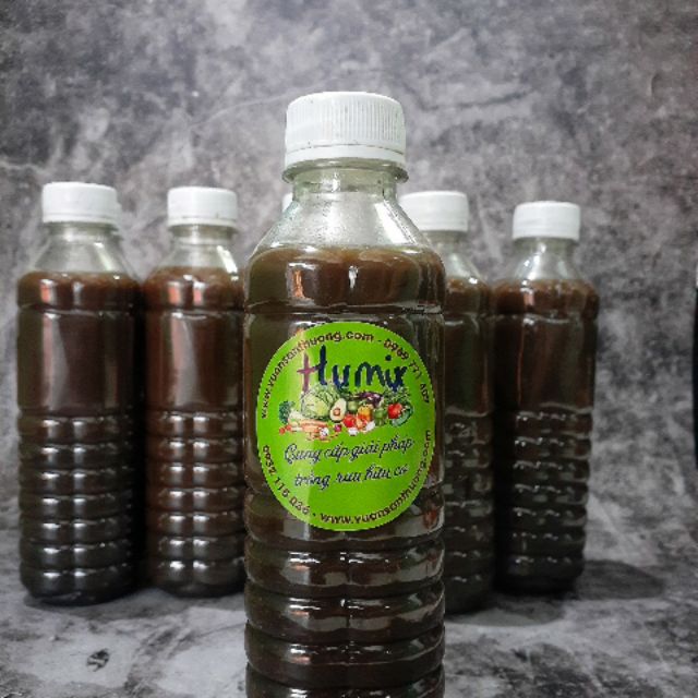 [Nhà ủ] phân bón đỗ tương humic chai gần 350ml