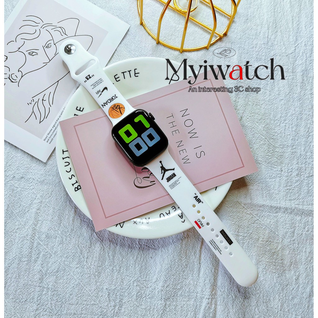 Dễ Thương Dây Đeo Silicon Mềm In Họa Tiết Hoạt Hình Đáng Yêu Cho Đồng Hồ Thông Minh Apple Watch Series 6 5 4 Se 3 2 38mm 40mm 42mm 44mm