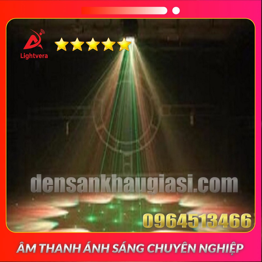 Đèn Moving Head 6 Mắt Laser Cho Phòng Karaoke Sân Khấu Đèn Sân Khấu Lightvera