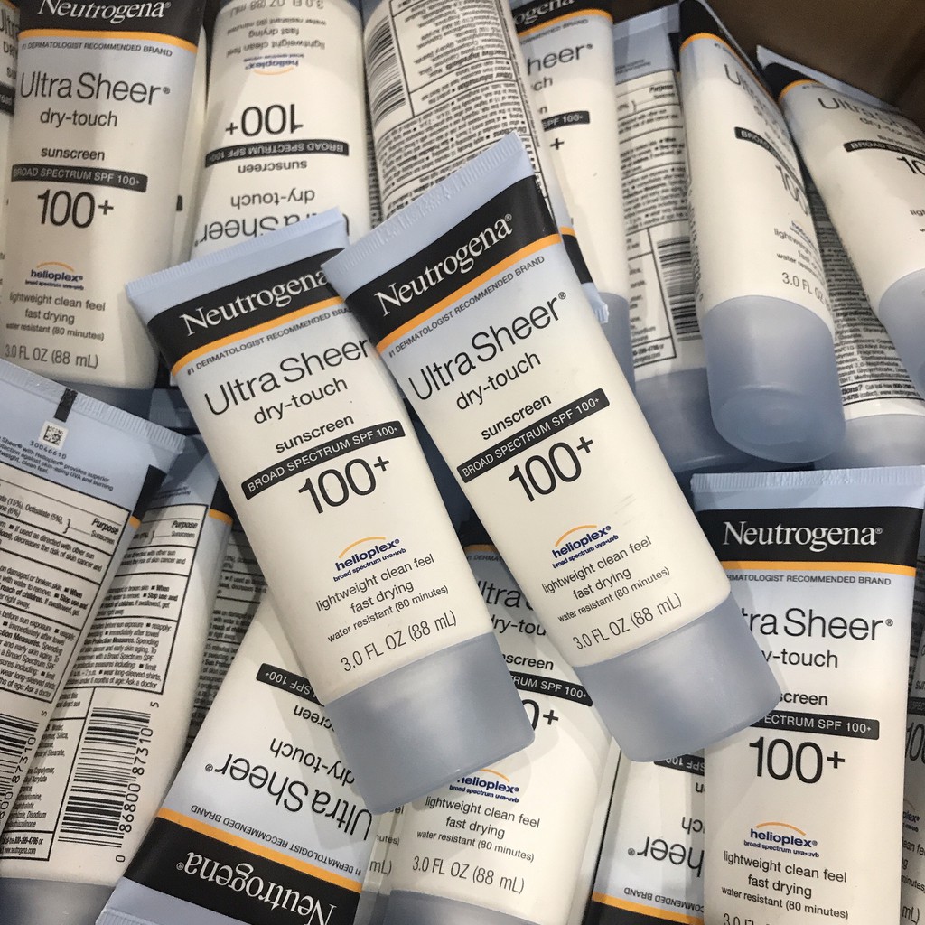 Kem chống nắng Neutrogena Ultra Sheer SPF 100 PA +++ #88ml