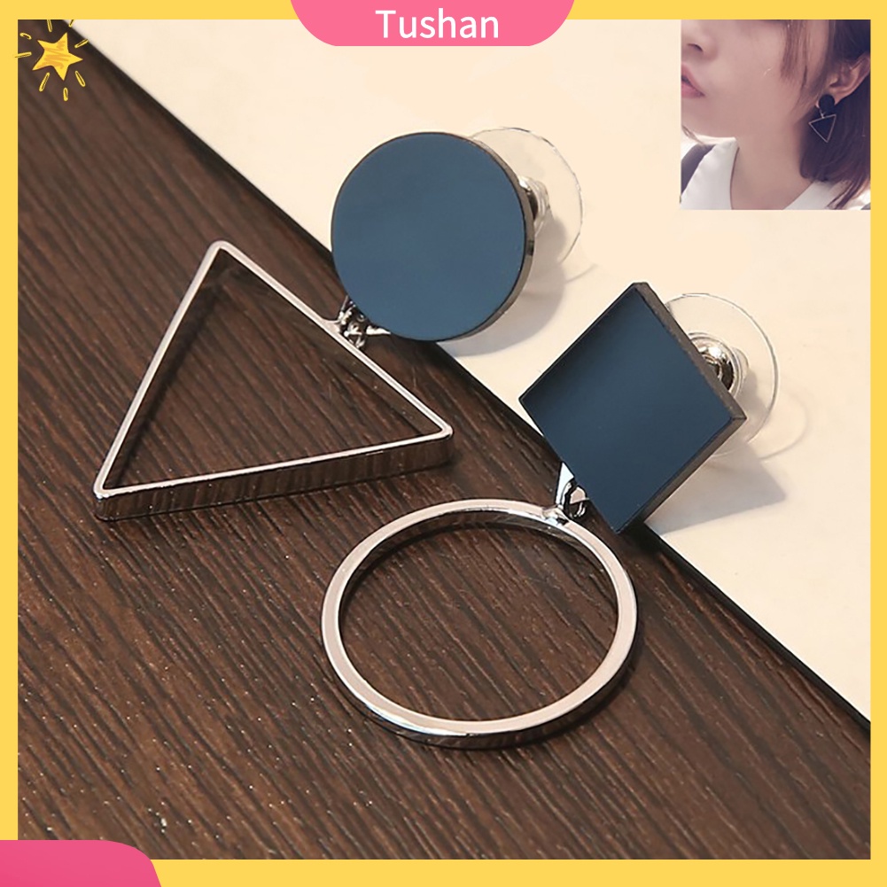 Khuyên tai thiết kế bất đối xứng xinh xắn thời trang cho nữ