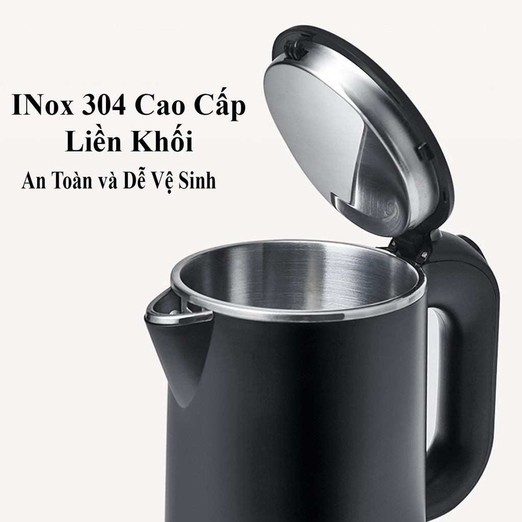 [SIÊU TỐC - SIÊU NHANH - SIÊU ÊM] Ấm Đun Nước Siêu Tốc, Bình Đun Nước Mini 0.8L, OLAYKS - YM1000-0801