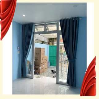 Rèm cửa sổ màu Xanh Dương, Rèm cửa chống nắng, Rèm cửa trang trí decor.