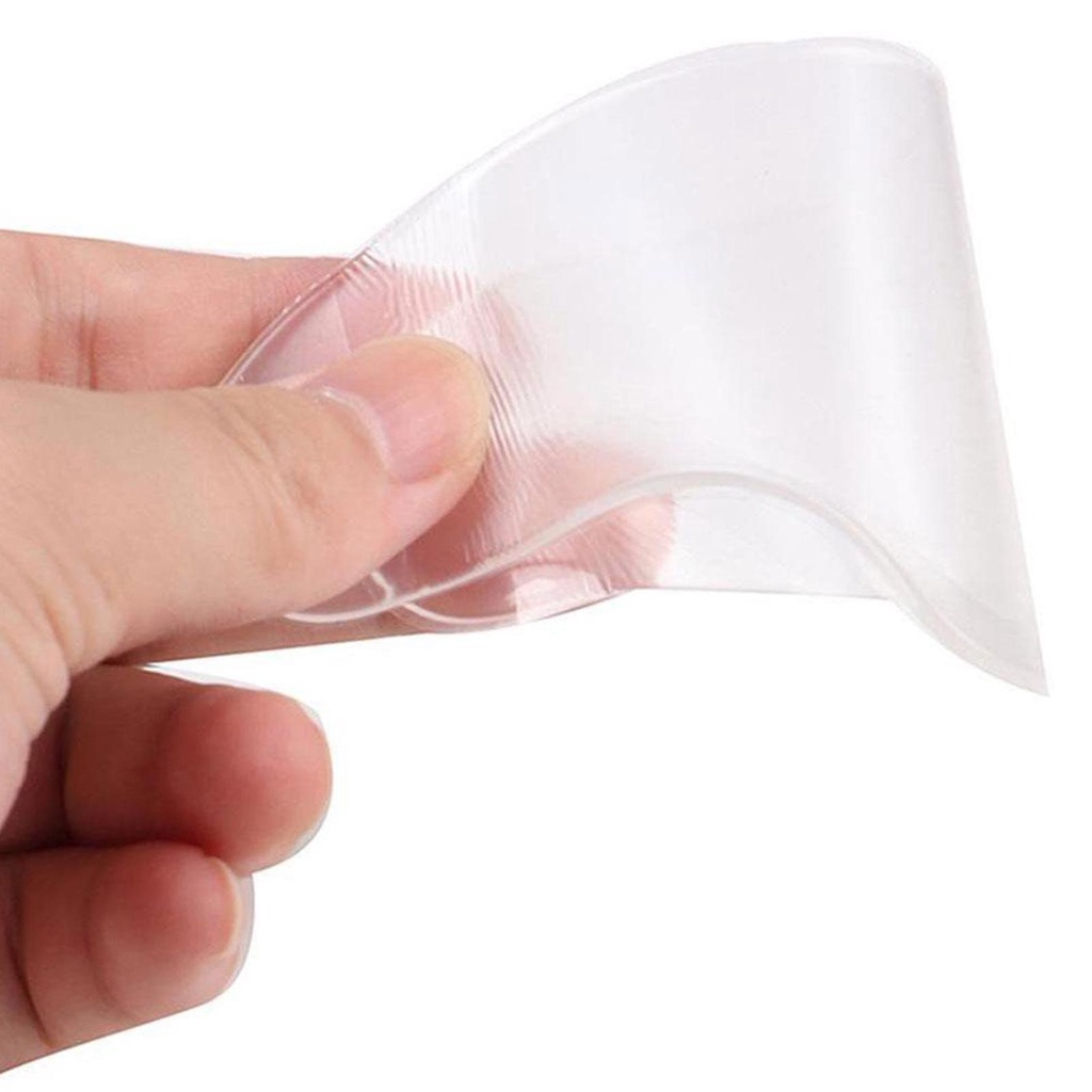 1 Cặp Miếng Dán Silicone Tự Dính Chống Nếp Nhăn Cho Đồ Dùng B2Q9