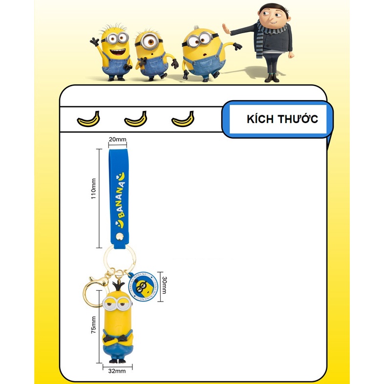 Móc khóa MINION MINIONS cao cấp siêu đáng yêu