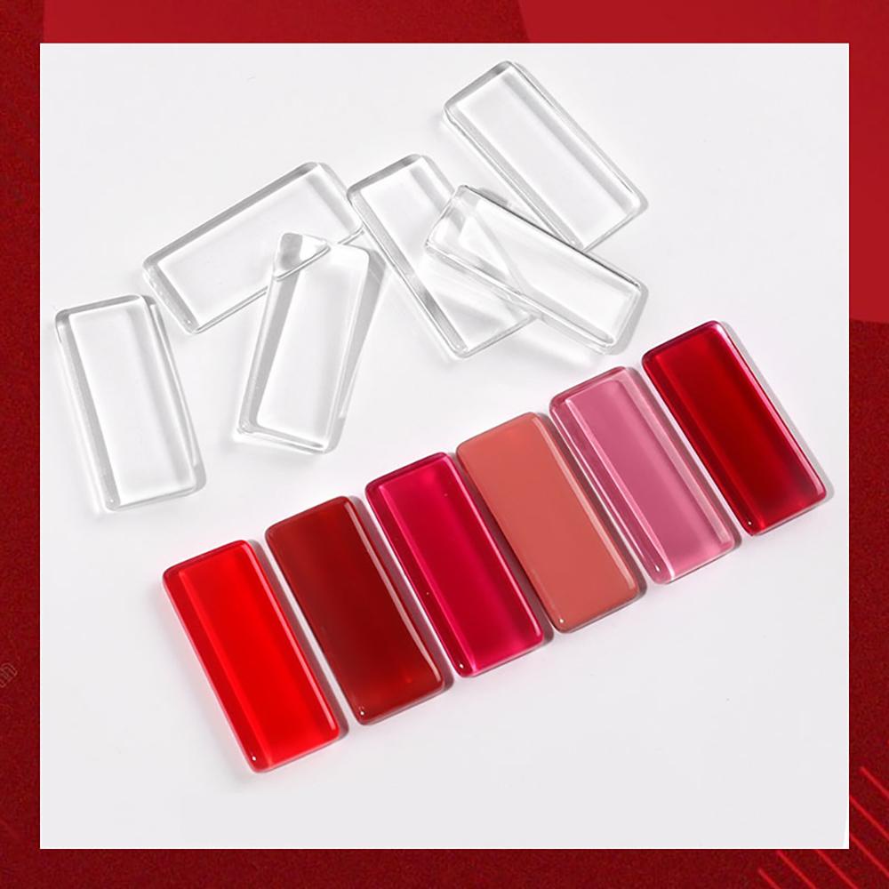 Set 10 Thẻ Trưng Bày Móng Tay Bằng Kính Trong Suốt