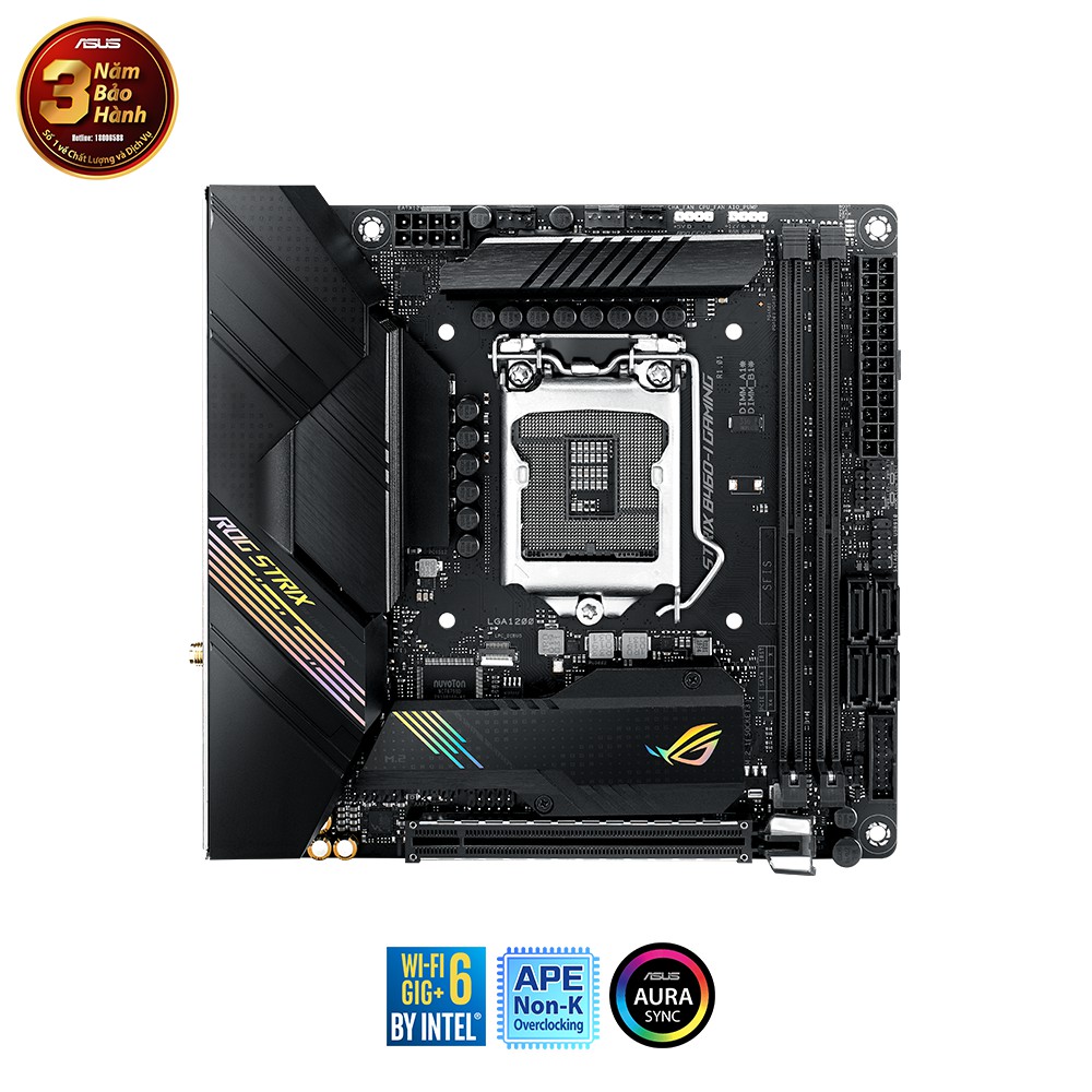  Mainboard ASUS ROG STRIX B460-I GAMING (Intel B460, Socket 1200, Mini-ITX, 2 khe Ram D | BigBuy360 - bigbuy360.vn