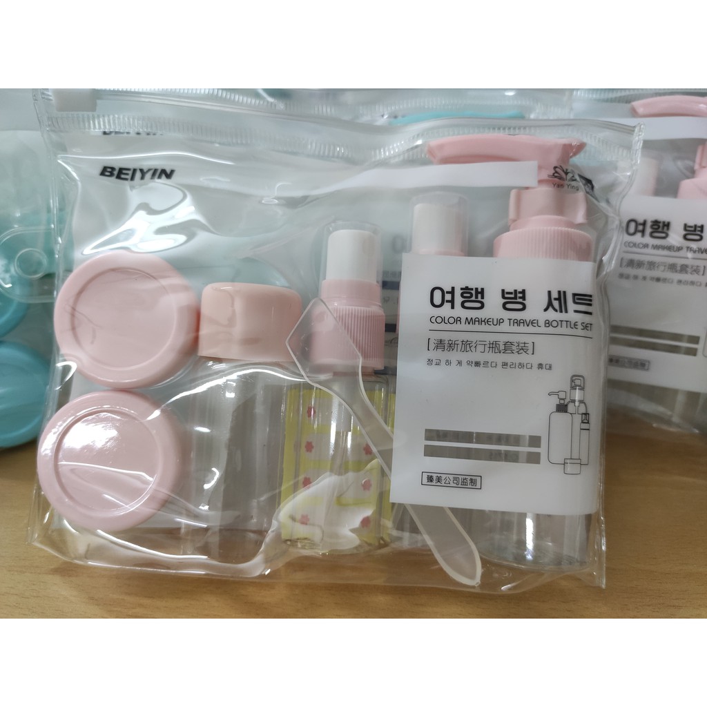 Bộ lọ nhựa để chiết mỹ phẩm hàng cao cấp