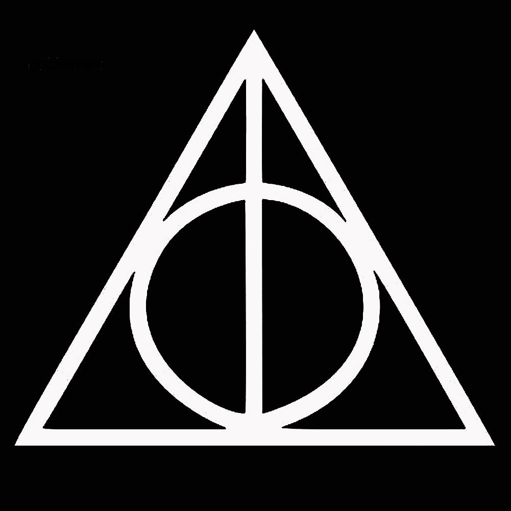 Miếng Dán Phản Quang Hình Harry Potter Cm08-deathly Hallows Trang Trí Xe Hơi