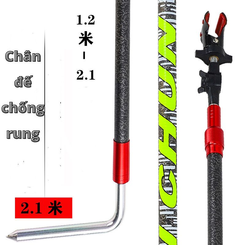 Gác Cần Chống Gió Dài 2,1 m Carbon Cao Cấp