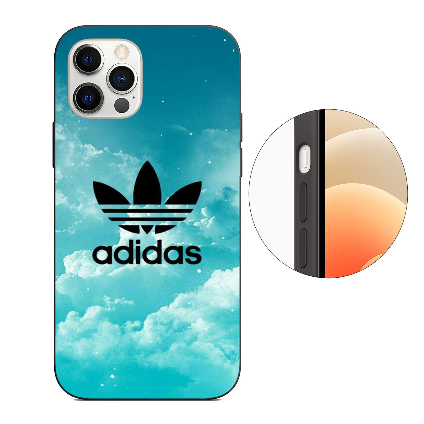 Ốp điện thoại silicone mềm in logo Adidas B5 cho Samsung Galaxy S9 S10 S20 FE Ultra Plus Lite