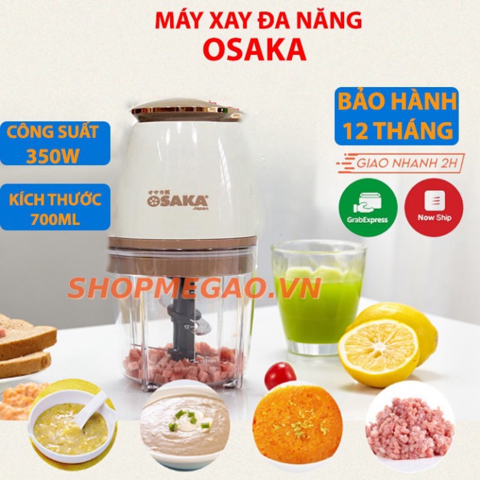 Máy Xay Đa Năng Osaka Xay Thịt - Máy Xay Sinh Tố,Thịt,Cá,Rau,Củ Quả,Đá Siêu Bền ( BH 12 Tháng)