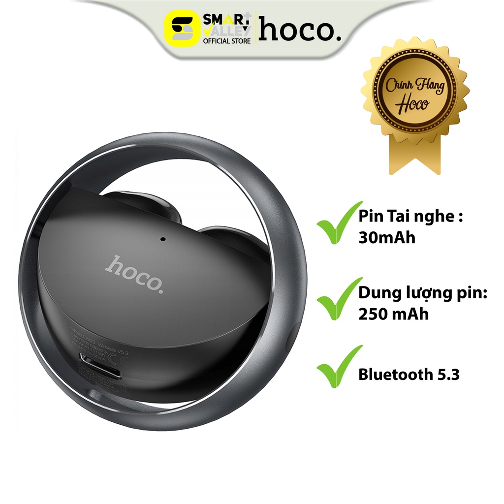 Tai Nghe Nhét Tai HOCO EW23, Bluetooth 5.3, Điều Khiển Cảm Ứng Kèm Micro, Thích Hợp Cho IP13 Pro Max, Chính Hãng 100%