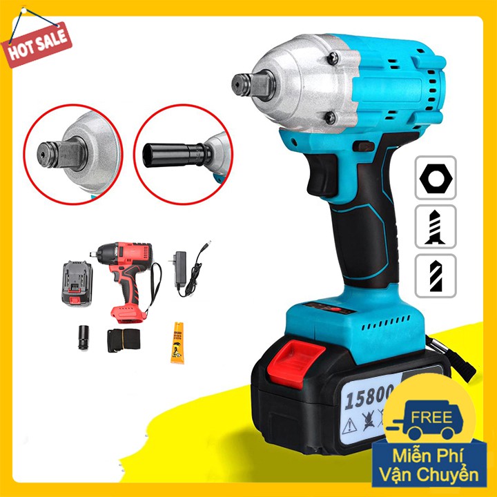 Máy siết bulong, bắn vít động cơ không chổi than chạy pin đa năng