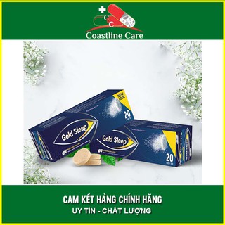 Viên Sủi Gold Sleep - Hỗ trợ mất ngủ , cải thiện chất lượng giấc ngủ tuýp 20 viên - coastlinecare pharmacy