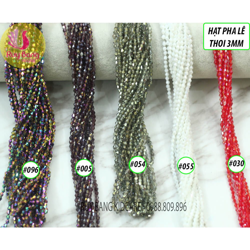 Hạt pha lê thoi 3mm