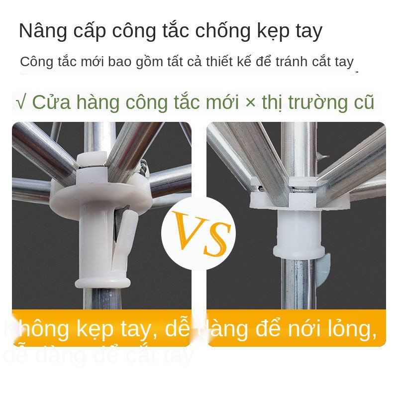 ô dù che nắng xếp ngoài trời hình chữ nhật gấp, lớn kinh doanh, phóng to, dạng xếp,