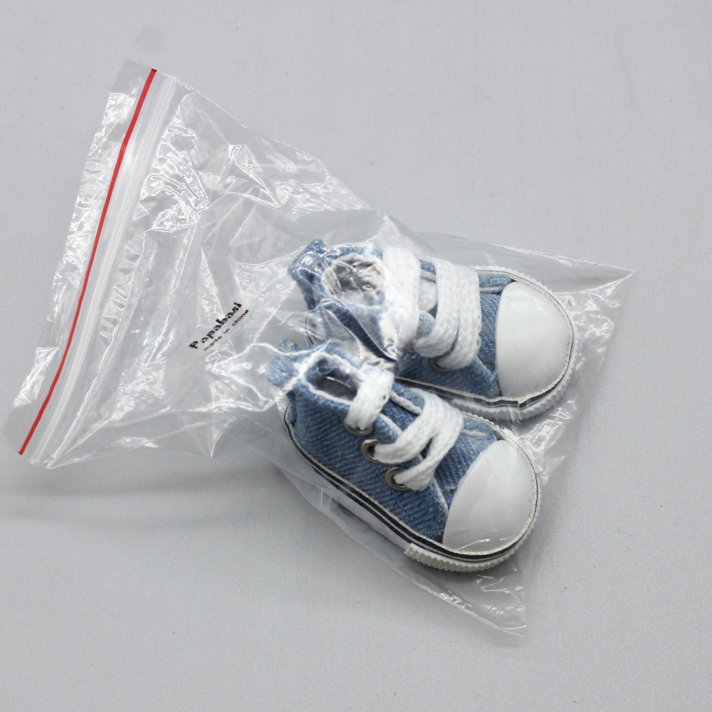 Giày búp bê vải bố 7cm tỉ lệ 1/3 diy