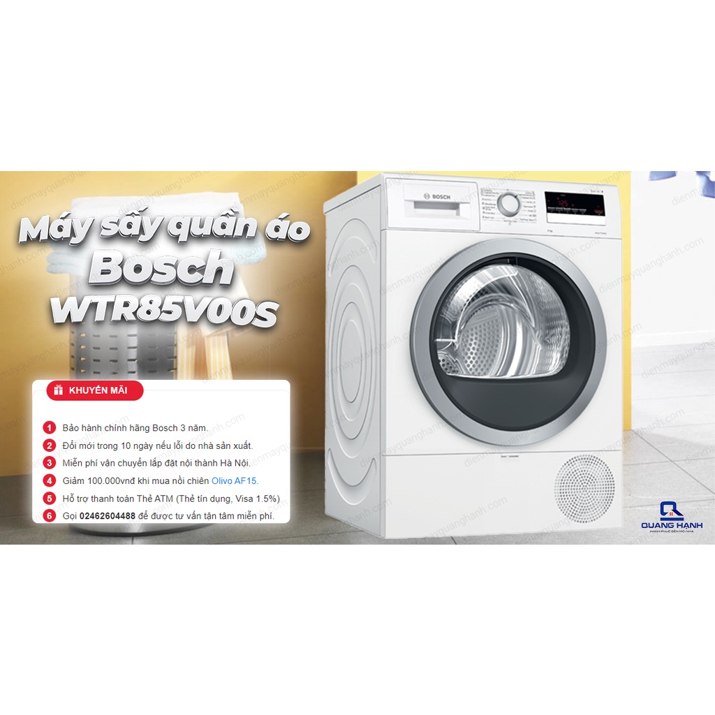 Máy sấy quần áo Bosch WTR85V00SG