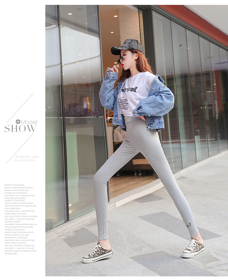 NRVP Quần Dài Nữ Lưng Cao Bó Sát Thời Trang Hàn Quốc