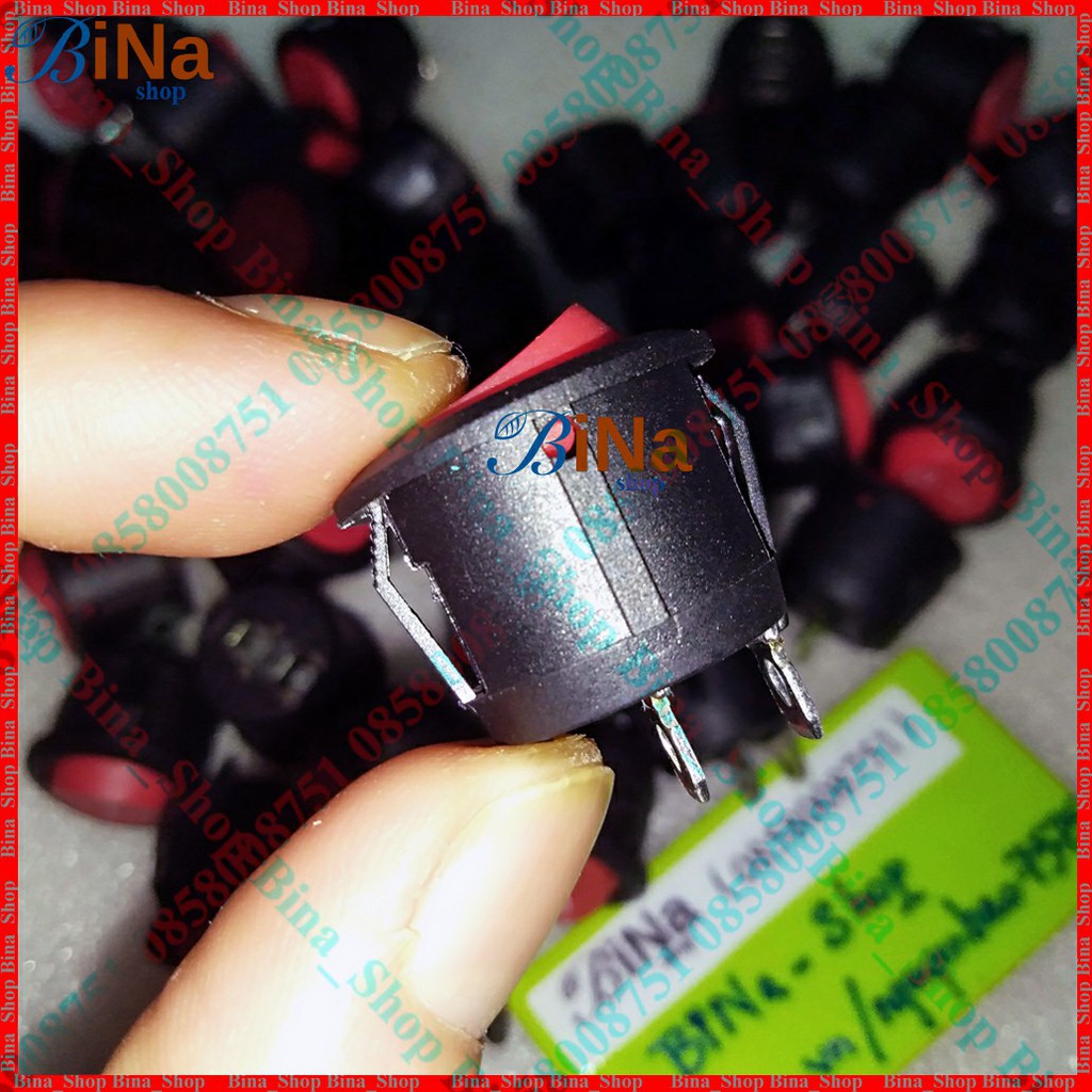 Công tắc bập bênh ON/OFF 6A/250V , 10A/125V 20mm Công tắc bật tắt 2 chân
