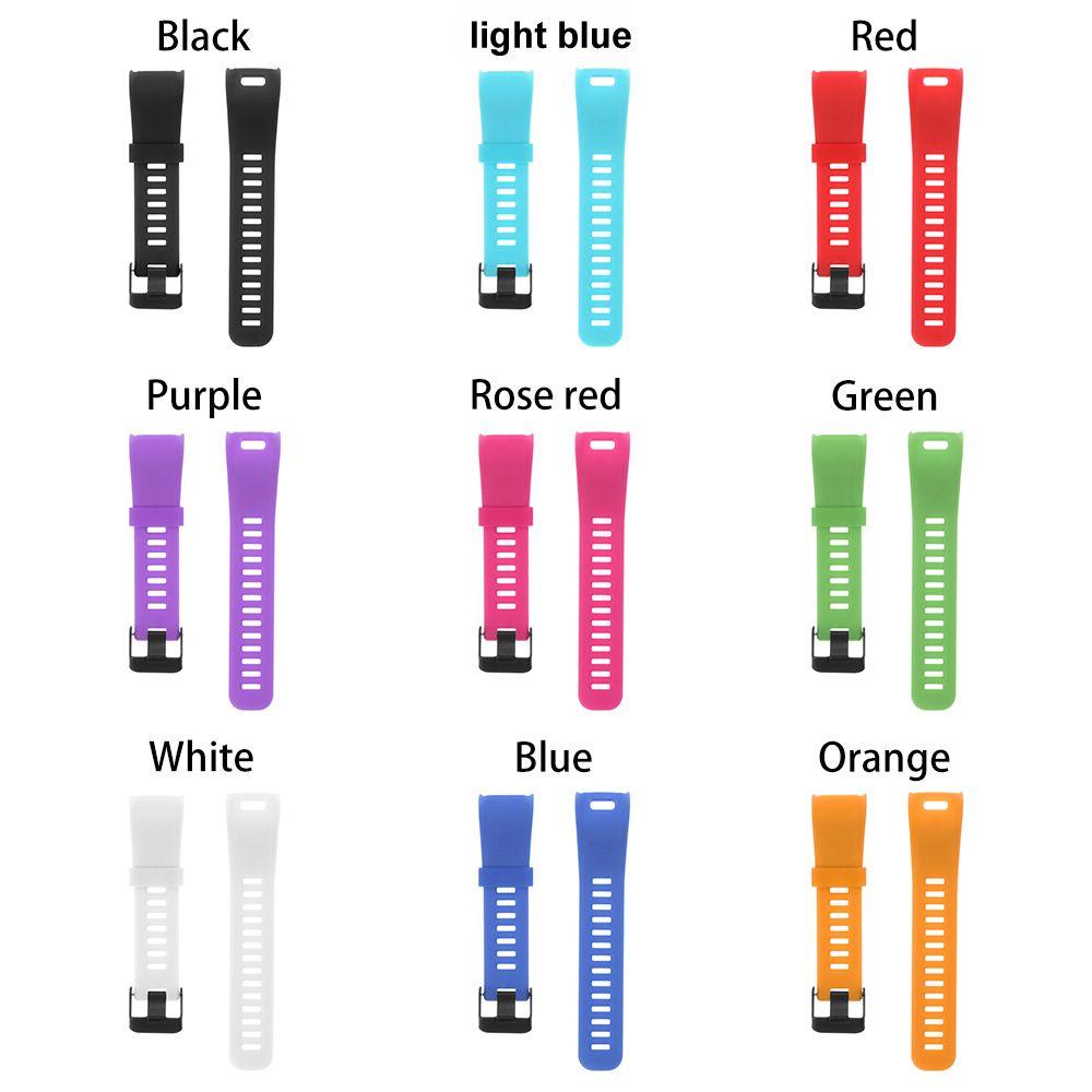 GOGOUP Dây Đeo Thay Thế Chất Liệu Silicon Màu Trơn Cho Garmin Vivosmart HR