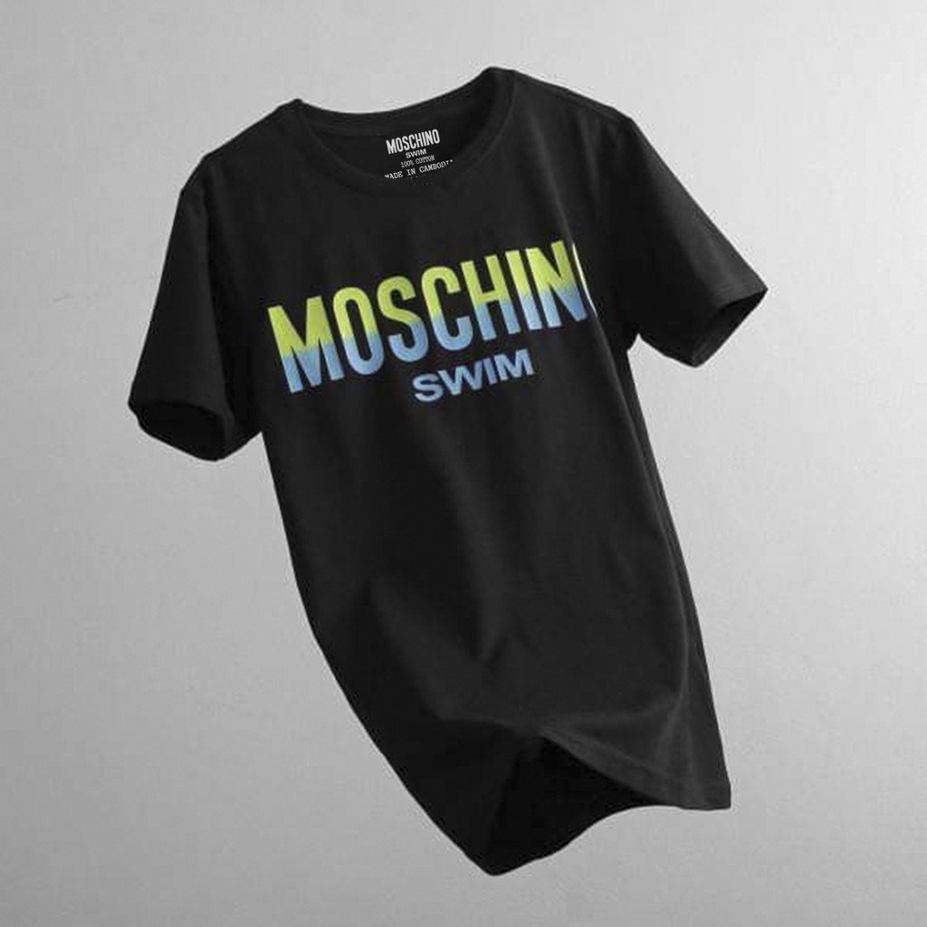 Áo Thun Nam Nữ Chất Cotton Thương Hiệu MOSCHINO SWIM
