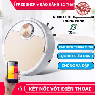 ROBOT Hút Bụi Lau Nhà Siêu Thông Minh Điều Khiển Qua APP Điện Thoại, Cảm Ứng Chạm ES06 Super Pro Tự Động Làm Sạch